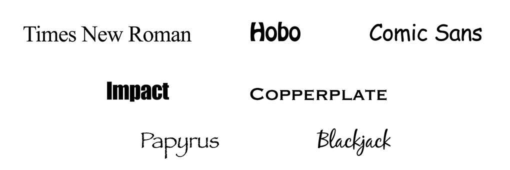 fonts
